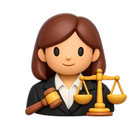 Female Lawyer 3D icon