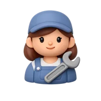 Female Mechanic 3D icon