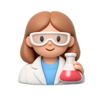 Female Scientist 3D icon