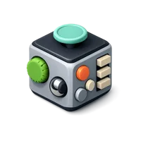 Fidget Cube 3D icon
