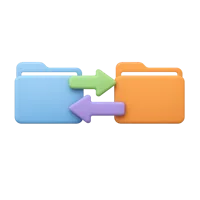 File Transfer 3D icon