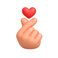 Finger Heart 3D icon