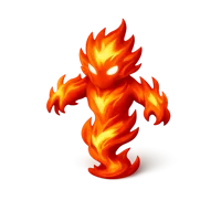 Fire Elemental 3D icon
