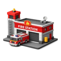 Fire Station 3D icon
