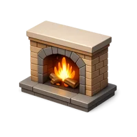 Fireplace 3D icon