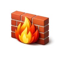 Firewall 3D icon