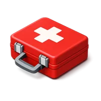 White First Aid Kit 3D icon
