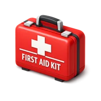 Red First Aid Kit 3D icon