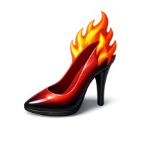 Flame Heels 3D icon