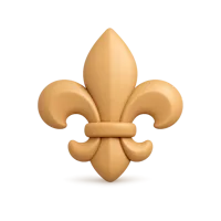 Fleur-de-Lis 3D icon