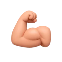 Flexed Biceps 3D icon