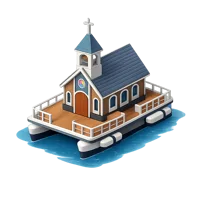 Floating Chapel 3D icon