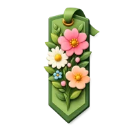 Floral Bookmark 3D icon