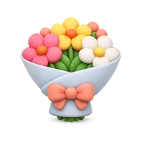 Flower Bouquet 3D icon