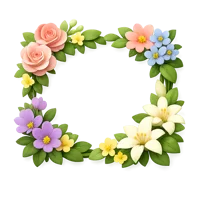 Flower Frame 3D icon