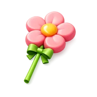 Flower Lollipop 3D icon
