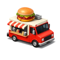 Food Truck 3D icon