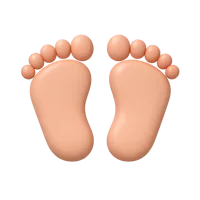 Footprints 3D icon