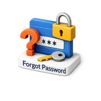 Forgot Password 3D icon