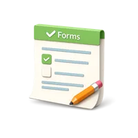 Forms 3D icon