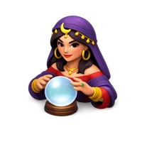 Purple Fortune Teller 3D icon