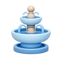 Fountain 3D icon