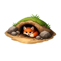 Fox Den 3D icon