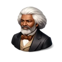 Frederick Douglass 3D icon