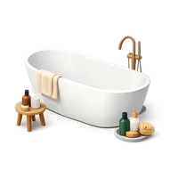 Freestanding Bathtub 3D icon
