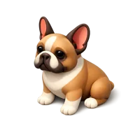French Bulldog 3D icon