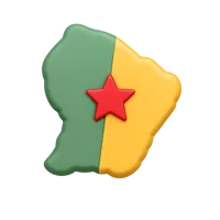 French Guiana 3D icon