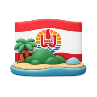 French Polynesia 3D icon