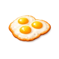 Fried Quail Eggs 3D icon