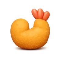 Fried Shrimp 3D icon
