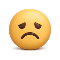 Frowning Face 3D icon