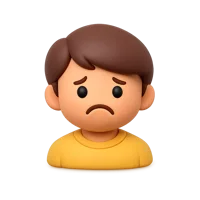 Frowning Person 3D icon