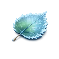 Frozen Leaf 3D icon