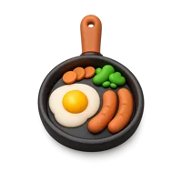 Frying Pan Meal 3D icon