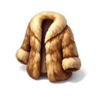 Brown Fur Coat 3D icon