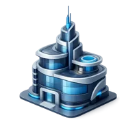 Futuristic Building 3D icon