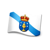 Galicia Flag 3D icon