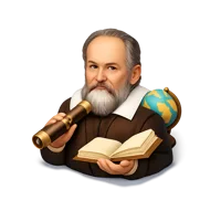Galileo Galilei 3D icon