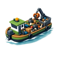 Garbage Boat 3D icon