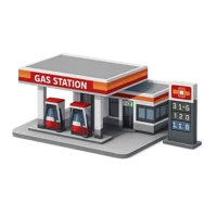 Gas Station 3D icon