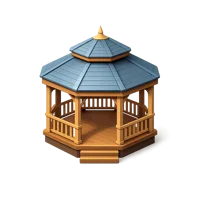 Gazebo 3D icon