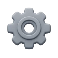 Gear 3D icon