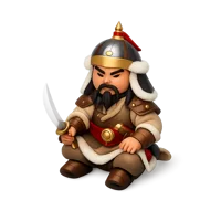Genghis Khan 3D icon