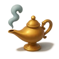 Genie's Lamp 3D icon