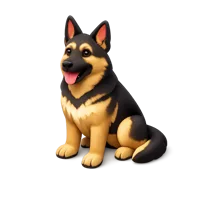 German Shepherd 3D icon
