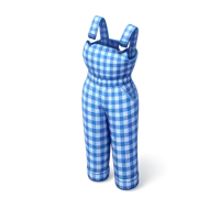 Gingham Jumpsuit 3D icon